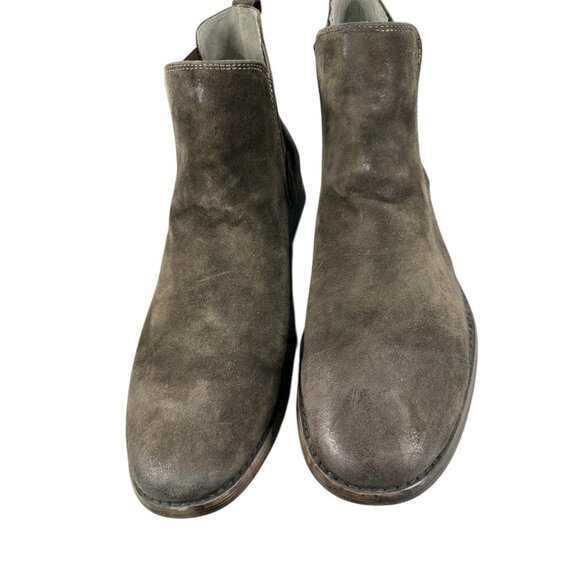 Steve Madden Barstow Mens Size 12 m Brown Leather Slip On Ankle Chelsea Boots - Picture 2 of 9